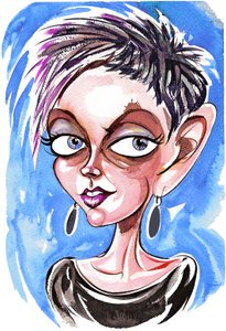 タンジーデイビス-似顔絵 作： Neale Osborne
